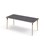 Bord Grow linoleum 180x80 cm svart mansjett
