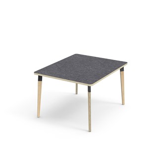Bord Grow linoleum 100x120 cm svart mansjett