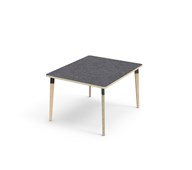 Bord Grow linoleum 100x120 cm svart mansjett