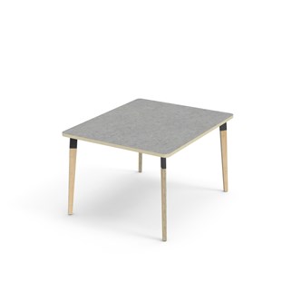 Bord Grow linoleum 100x120 cm svart mansjett