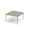 Bord Grow linoleum 120x120 cm svart mansjett