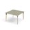 Bord Grow linoleum 120x120 cm svart mansjett