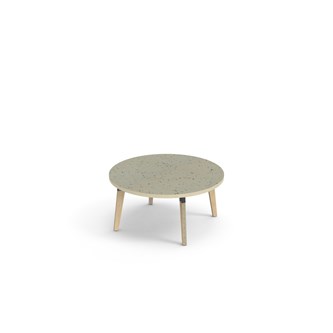 Bord Grow linoleum Ø90 cm svart mansjett