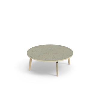 Bord Grow linoleum Ø120 cm svart mansjett