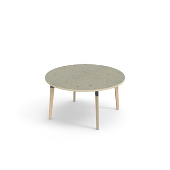 Bord Grow linoleum Ø120 cm svart mansjett