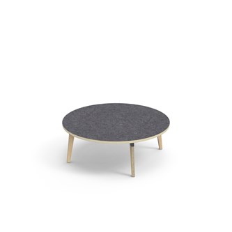 Bord Grow linoleum Ø120 cm svart mansjett