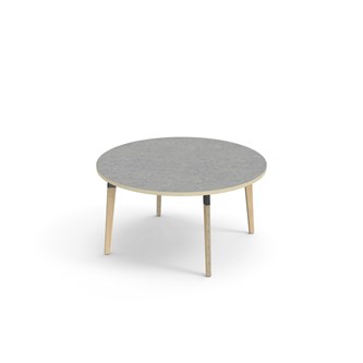 Bord Grow linoleum Ø120 cm svart mansjett