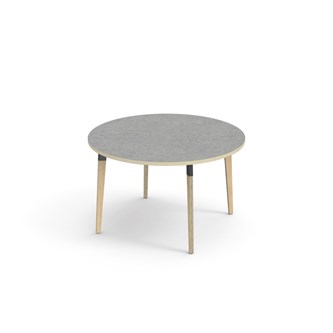 Bord Grow linoleum Ø120 cm svart mansjett
