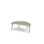 Bord Grow linoleum halvrundt 120-60 cm svart mansjett