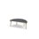 Bord Grow linoleum halvrundt 120-60 cm svart mansjett