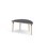 Bord Grow linoleum halvrundt 120-60 cm svart mansjett
