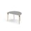 Bord Grow linoleum halvrundt 120-80 cm svart mansjett