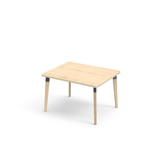 Bord Grow akustikklaminat 100x80 cm svart mansjett