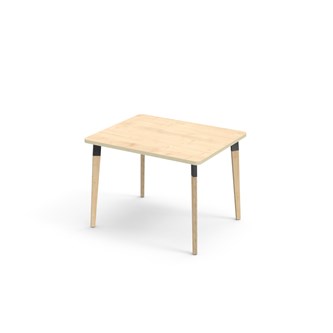 Bord Grow akustikklaminat 100x80 cm svart mansjett