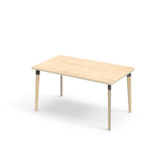 Bord Grow laminat 140x80 cm svart mansjett