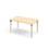Bord Grow laminat 140x80 cm svart mansjett