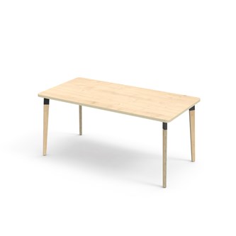 Bord Grow HT 160x80 cm svart mansjett