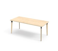 Bord Grow FSC akustikklaminat 180x80 cm svart mansjett