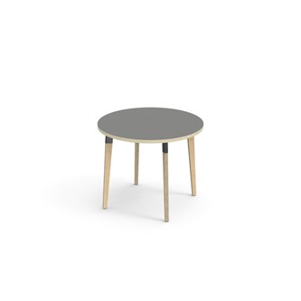 Bord Grow FSC akustikklaminat Ø90 cm svart mansjett