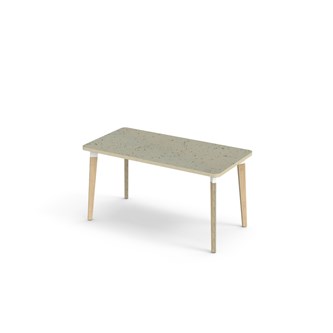 Bord Grow linoleum 120x60 cm hvit mansjett