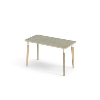 Bord Grow linoleum 120x60 cm hvit mansjett