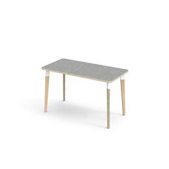 Bord Grow linoleum 120x60 cm hvit mansjett