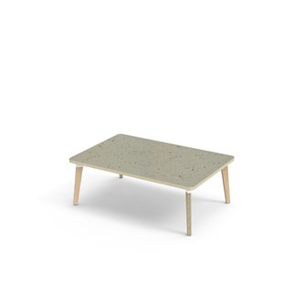 Bord Grow linoleum 120x80 cm hvit mansjett