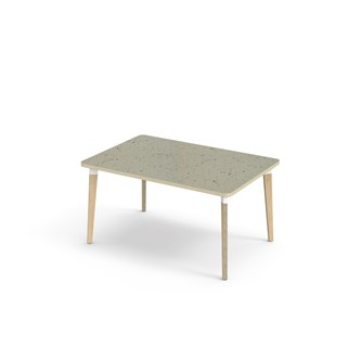 Bord Grow linoleum 120x80 cm hvit mansjett