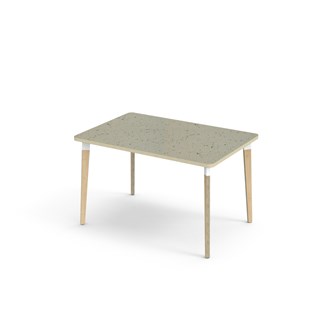 Bord Grow linoleum 120x80 cm hvit mansjett
