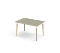 Bord Grow linoleum 120x80 cm hvit mansjett
