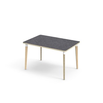Bord Grow linoleum 120x80 cm hvit mansjett