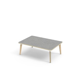 Bord Grow linoleum 120x80 cm hvit mansjett