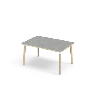 Bord Grow linoleum 120x80 cm hvit mansjett
