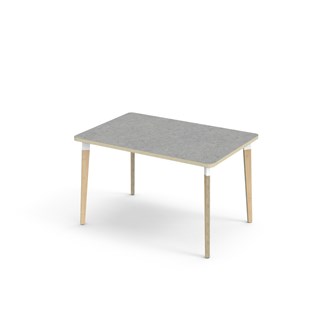 Bord Grow linoleum 120x80 cm hvit mansjett