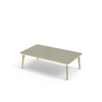 Bord Grow linoleum 140x80 cm hvit mansjett