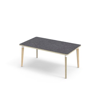 Bord Grow linoleum 140x80 cm hvit mansjett