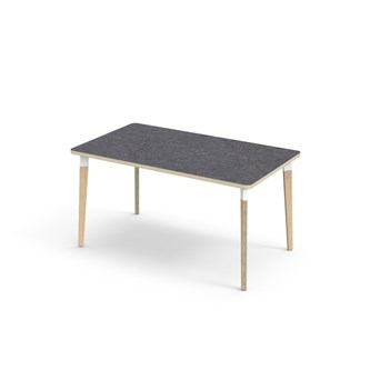 Bord Grow linoleum 140x80 cm hvit mansjett