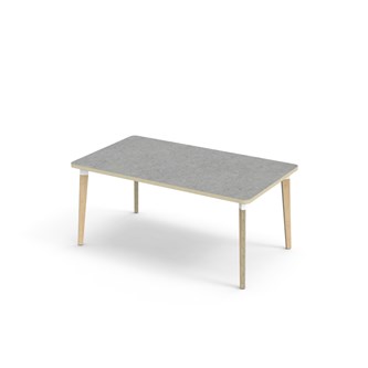 Bord Grow linoleum 140x80 cm hvit mansjett
