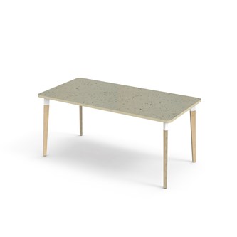 Bord Grow linoleum 160x80 cm hvit mansjett