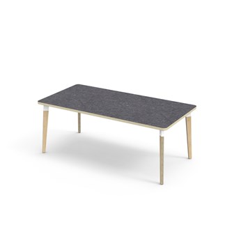Bord Grow linoleum 160x80 cm hvit mansjett