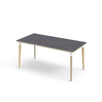 Bord Grow linoleum 160x80 cm hvit mansjett