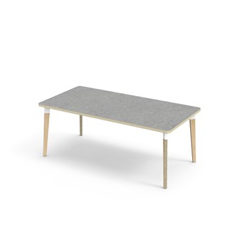 Bord Grow linoleum 160x80 cm hvit mansjett