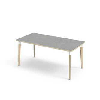 Bord Grow linoleum 160x80 cm hvit mansjett