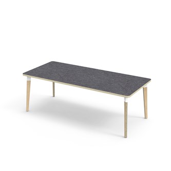 Bord Grow linoleum 180x80 cm hvit mansjett