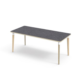 Bord Grow linoleum 180x80 cm hvit mansjett