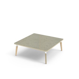 Bord Grow linoleum 120x120 cm hvit mansjett