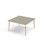 Bord Grow linoleum 120x120 cm hvit mansjett