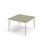Bord Grow linoleum 120x120 cm hvit mansjett