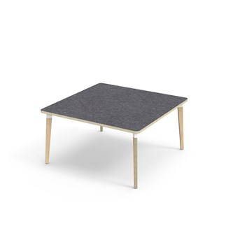 Bord Grow linoleum 120x120 cm hvit mansjett