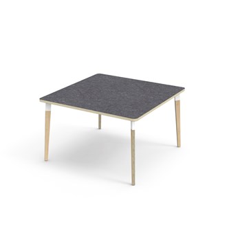 Bord Grow linoleum 120x120 cm hvit mansjett